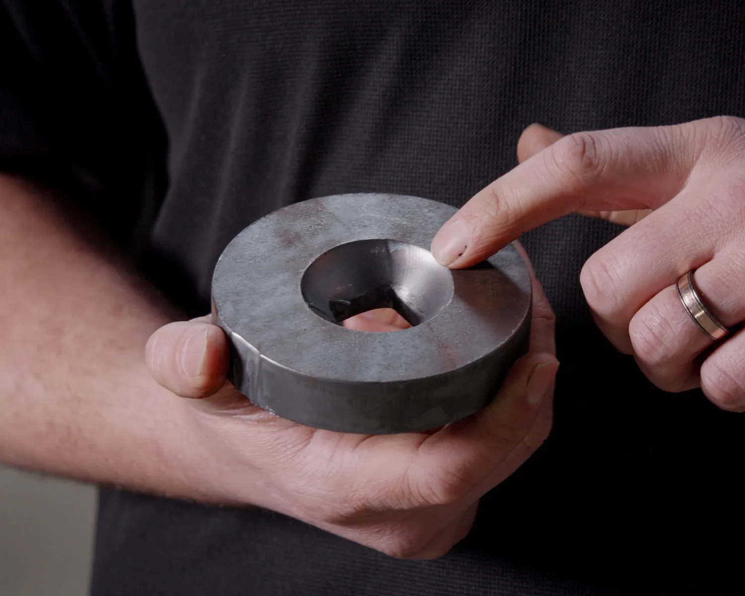 Plough bolt holes with countersinks